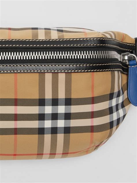 burberry medium vintage check bum bag|authentic vintage burberry bag.